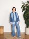 Джинсы Uniqlo синие Drapey Wide Flare Jeans 783111 фото 3