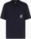 Футболка Armani Exchange темно-синяя Icon Pocket Logo Tee 76701 фото 4