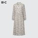 Платье Uniqlo:C светлое Chiffon Pleated Long-Sleeve Dress 6505 фото 2