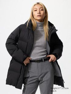 Пуховик Uniqlo чорний Seamless Down Short Coat 8147 фото