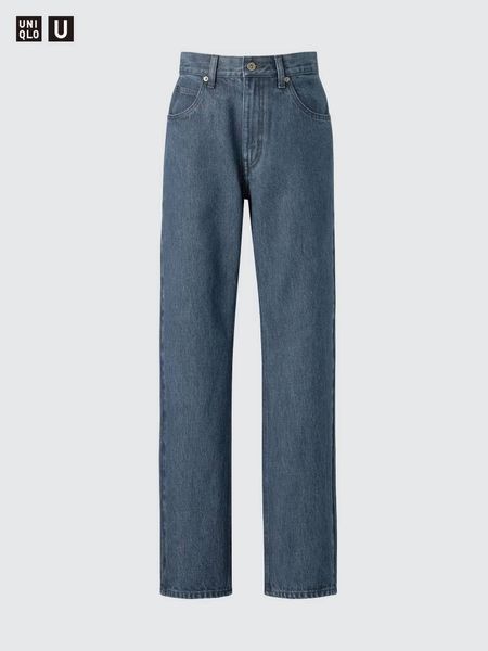 Джинси Uniqlo сині High Rise Regular Jeans 8400 фото