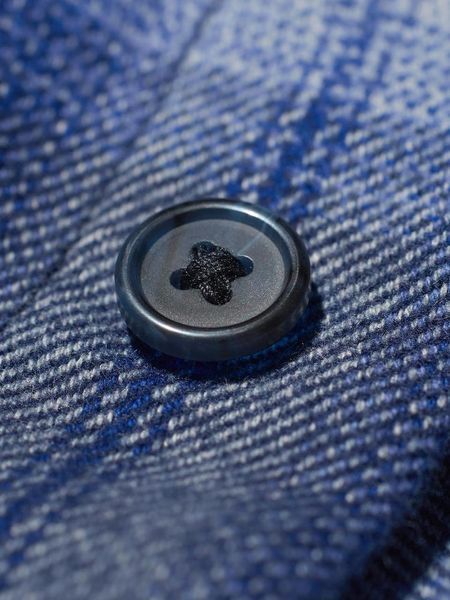 Сорочка Uniqlo синя Flannel Shirt (Check, Regular Collar) 7974 фото