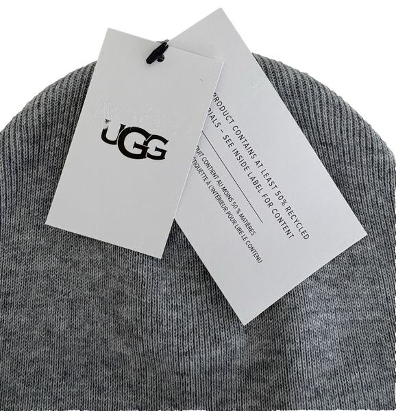 Шапка-бiнi UGG сіра High Crown Beanie 8350 фото