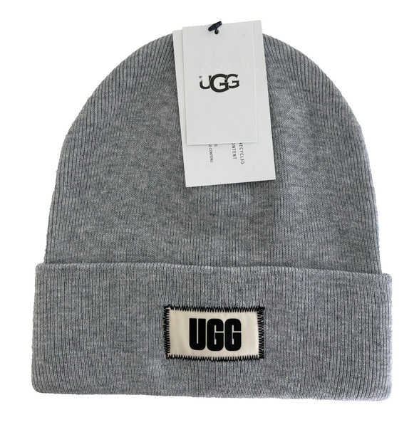 Шапка-бiнi UGG сіра High Crown Beanie 8350 фото