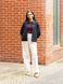 Кофта Uniqlo темно - сiрая Brushed Jersey Zip-Up Blouson 8035 фото 3