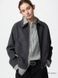 Кофта Uniqlo темно - сiрая Brushed Jersey Zip-Up Blouson 8035 фото 1