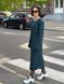 Платье Uniqlo легкое темно-зеленое 53081 фото 1