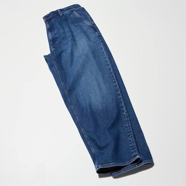 Джинсы Uniqlo голубые Relaxed Ankle Jeans 83311 фото
