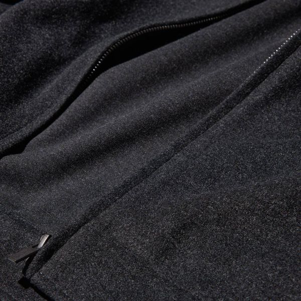 Кофта Uniqlo темно - сiрая Brushed Jersey Zip-Up Blouson 8035 фото