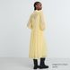 Платье Uniqlo:С желтое Chiffon Pleated Long-Sleeve Dress 6504111 фото 2