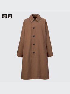 Плащ Uniqlo U коричневый Single Breasted Coat 6059 фото