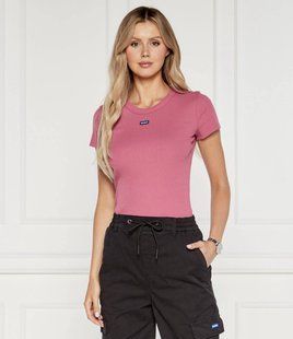 Футболка HUGO малинова Box Logo Easy Tee 7900 фото