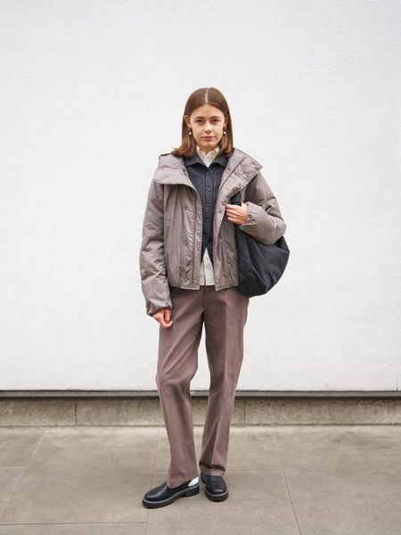 Брюки Uniqlo U коричневі Cotton Chino Trousers 8010 фото