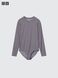 Боді Uniqlo пурпурний AIRism Bodysuit | Long Sleeve 8562 фото 3