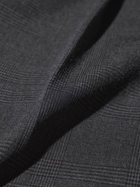 Брюки Uniqlo темно-серые в клетку Pleated Wide Trousers 7933 фото
