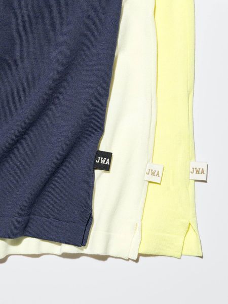 Футболка-поло Uniqlo+JW Anderson  темно-синяяPolo Jumper (Short Sleeve) 8309 фото