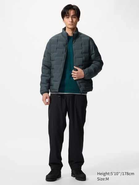 Куртка Uniqlo темно-зелена PUFFERTECH Jacket (Non-Quilted) 8183 фото