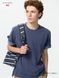 Футболка Uniqlo+JW Anderson синяя Colour Block T-Shirt  8530 фото 1