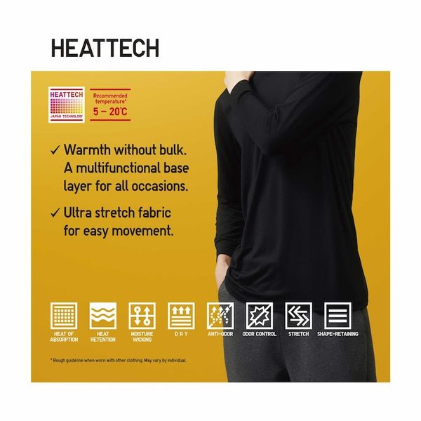 Лонгслив Uniqlo оранжевый из серии HEATTECH 6770 фото