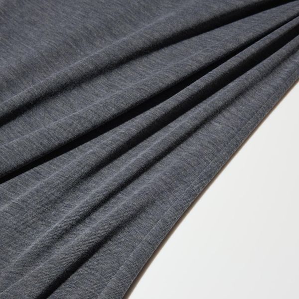 Лонгслів Uniqlo темно-сiрий HEATTECH Extra Warm Cotton Crew Neck T-Shirt (Long Sleeve) 8096 фото
