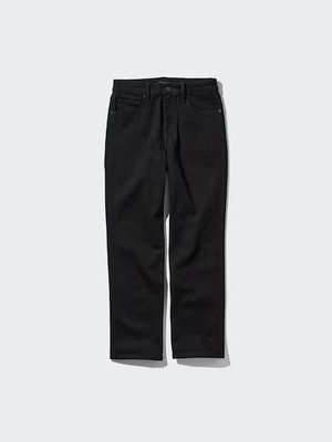 Джинси Uniqlo чорні Slim Fit Straight Ankle Jeans  6954 фото