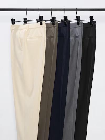 Брюки Uniqlo бежеві Smart Ankle Pants | 2-Way Stretch 72211 фото