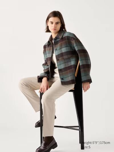Брюки Uniqlo бежеві Smart Ankle Pants | 2-Way Stretch 72211 фото