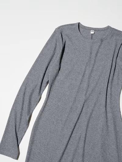 Сукня Uniqlo сiра Ribbed Dress 71251 фото