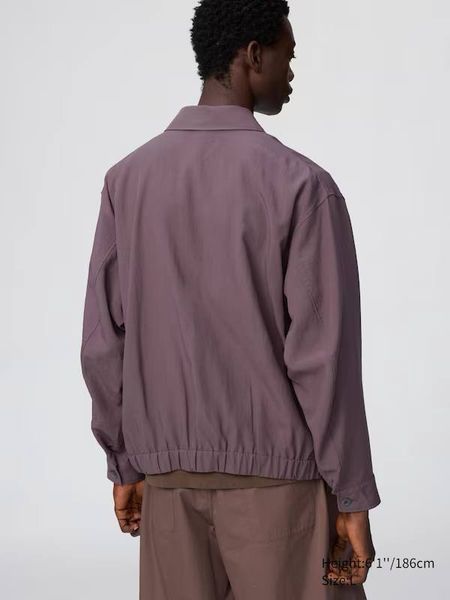 Куртка-бомбер Uniqlo чорна  Short Blouson 8475 фото