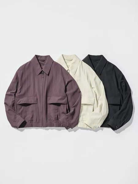 Куртка-бомбер Uniqlo чорна  Short Blouson 8475 фото