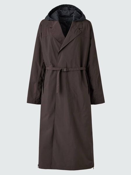 Пальто Uniqlo U коричневое однобортное Single Breasted Long Coat 7998 фото