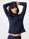 Кофта Uniqlo темно-синяя AIRism Soft Full-Zip Jacket 8038 фото 1
