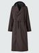 Пальто Uniqlo U коричневое однобортное Single Breasted Long Coat 7998 фото 6