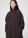 Пальто Uniqlo U коричневое однобортное Single Breasted Long Coat 7998 фото 3