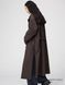 Пальто Uniqlo U коричневое однобортное Single Breasted Long Coat 7998 фото 5