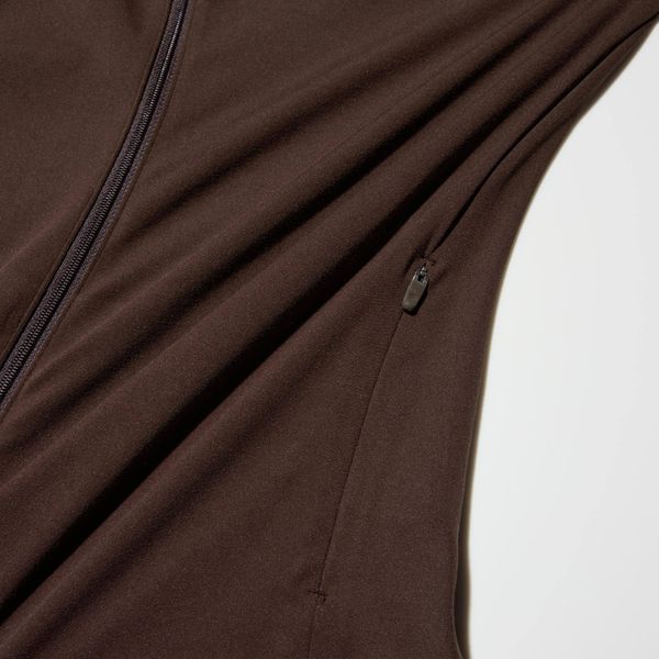 Кофта Uniqlo темно-синяя AIRism Soft Full-Zip Jacket 8038 фото