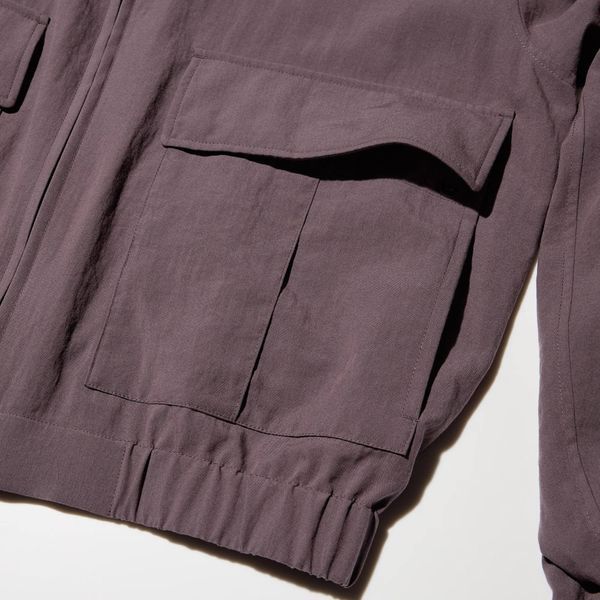 Куртка-бомбер Uniqlo чорна  Short Blouson 8475 фото