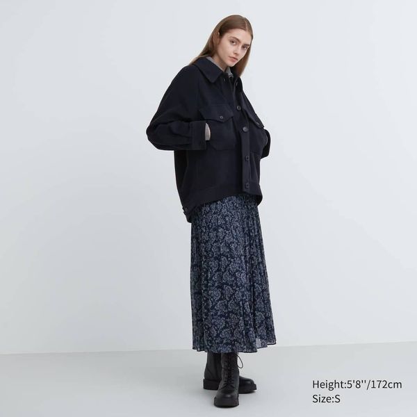 Куртка Uniqlo:C темно-синяя oversized 64551 фото