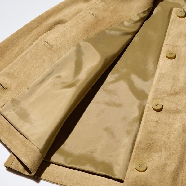 Жакет Uniqlo коричневий Suede Effect Short Jacket 8541 фото