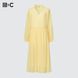 Сукня Uniqlo:C жовта Chiffon Pleated Long-Sleeve Dress 6504 фото 7