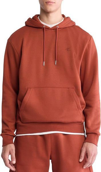 Худи Calvin Klein кирпичная Monogram Logo Fleece Hoodie 8622 фото