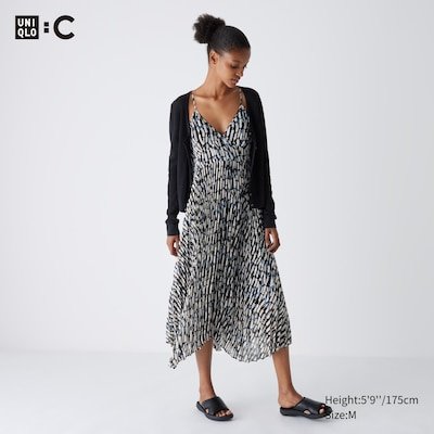 Сукня-камісоль Uniqlo:C різнокольорова Pleated Camisole Printed Dress  6693 фото