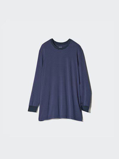Лонгслiв Uniqlo синiй в смужку із серії HEATTECH 71601 фото