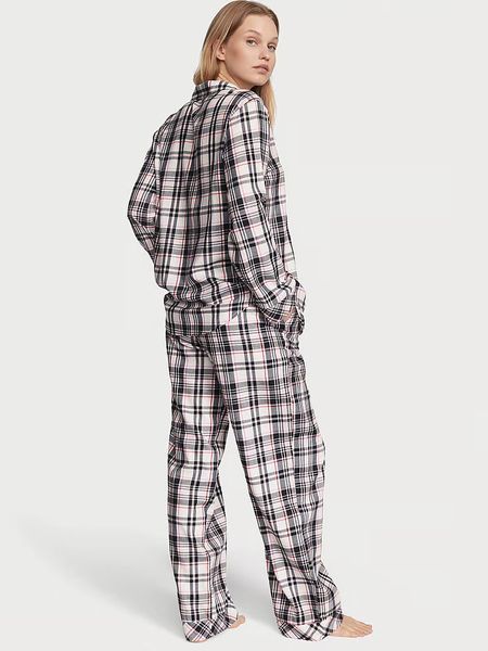 Пижама Victoria's Secret в клетку Flannel Long Pajama Set 6879 фото