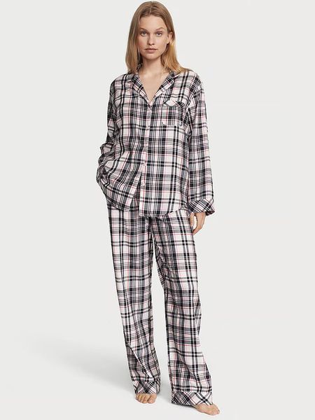 Пижама Victoria's Secret в клетку Flannel Long Pajama Set 6879 фото