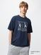 Футболка Uniqlo темно-синяя Yu Nagaba UT (Short Sleeve Graphic T-Shirt) 82171 фото 1