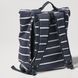 Рюкзак Uniqlo+JW Anderson темно-синий в полоску Roll Top Backpack (Striped) 8333 фото 4