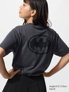 Футболка Uniqlo темно-серая WARNER BROS. MOVIES UT  8027 фото