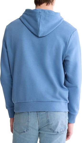 Худи Calvin Klein синяя Monogram Logo Fleece Hoodie 8624 фото