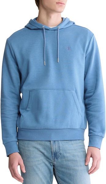 Худи Calvin Klein синяя Monogram Logo Fleece Hoodie 8624 фото